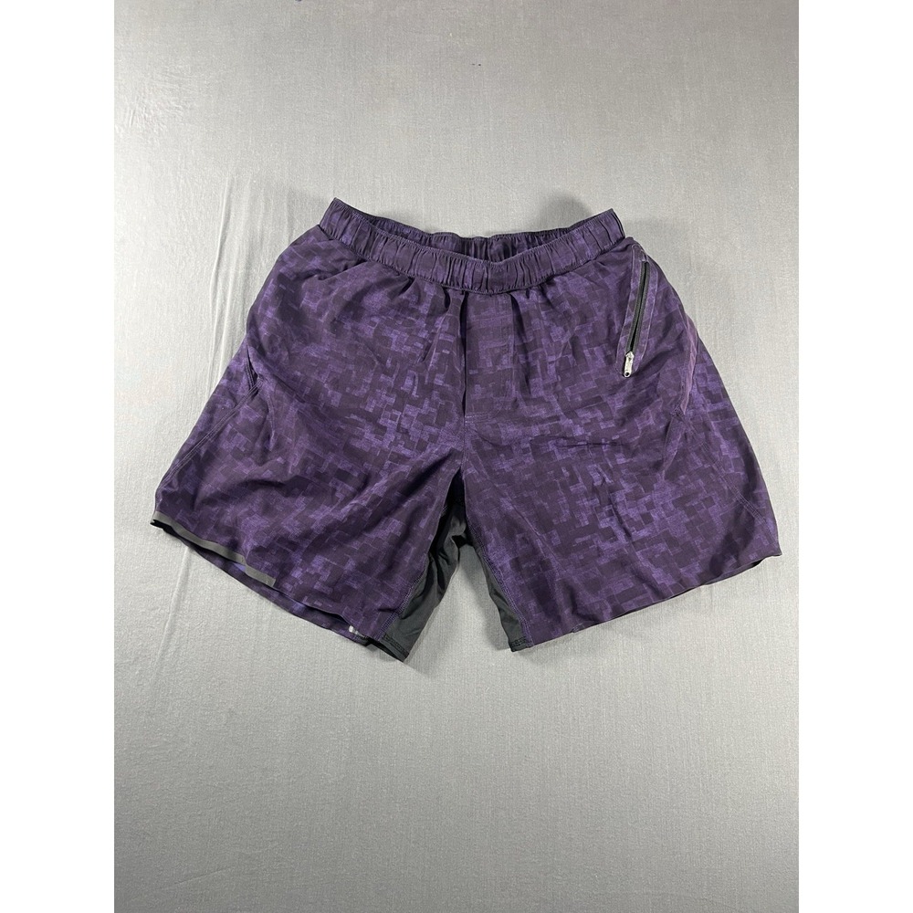 Lululemon Shorts Mens Medium Purple Tie Dye Casual Yoga Athletic